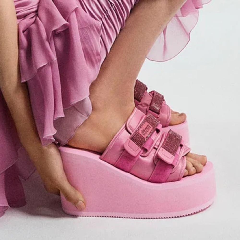 BLUMARINE X Suicoke Moto 105mm Platform Wedge Sandals